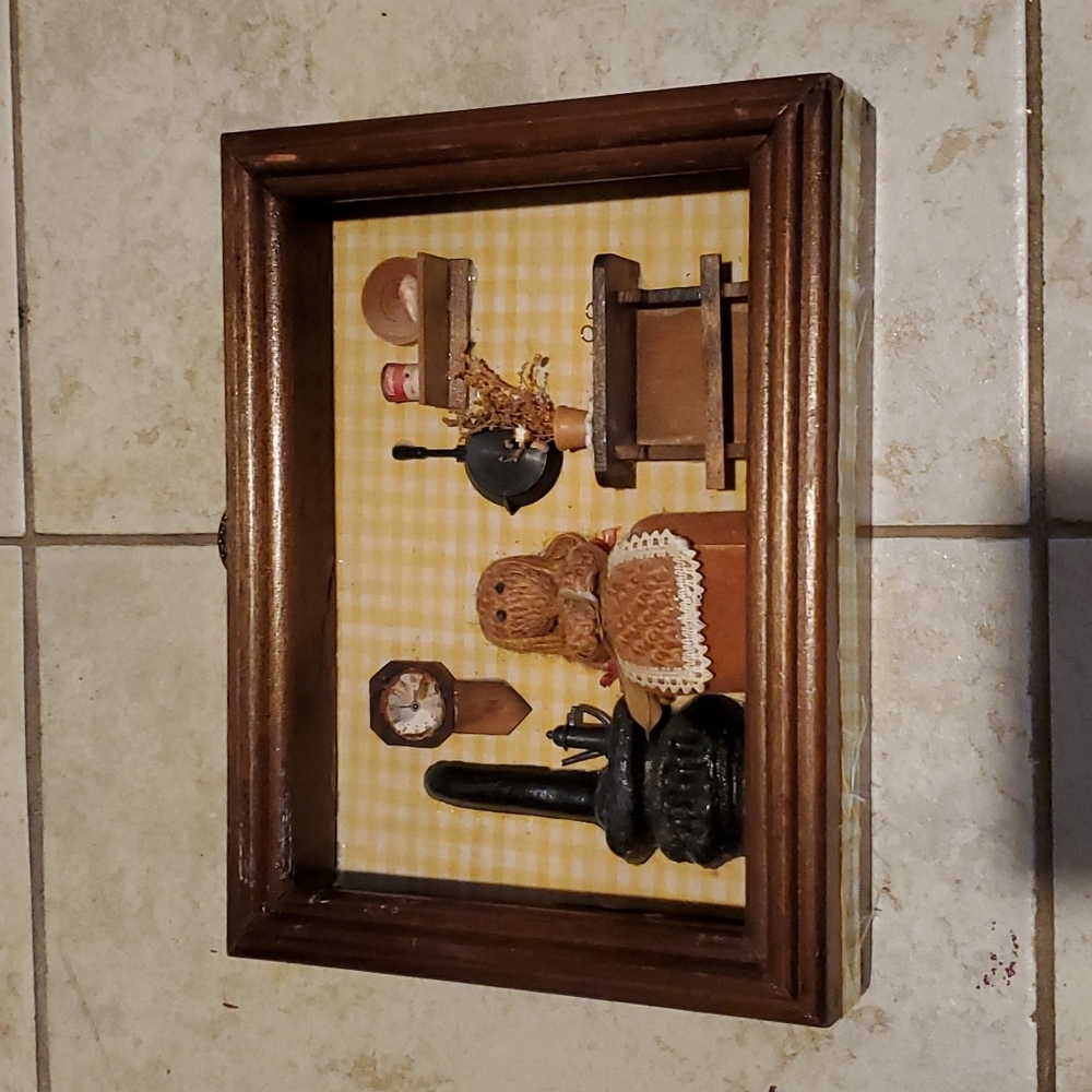 Vintage Farmhouse Kitchen Shadow Box